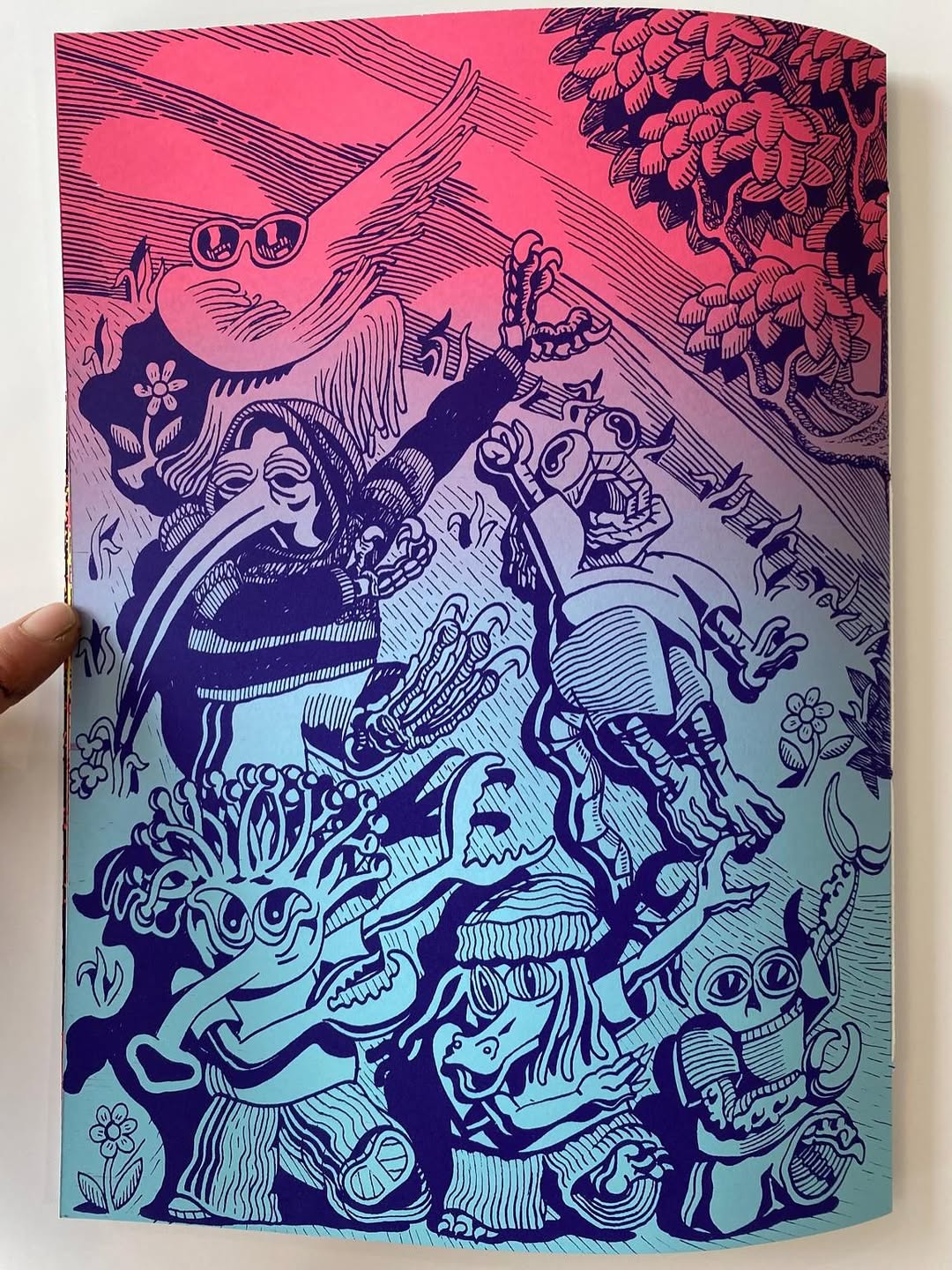 Hoodbird appearing in Matt Furie's Cortex Vortex